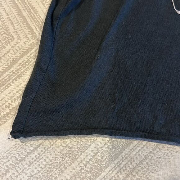 Prince Peter Girls ‘Good Vibes’ Black Cropped Uncut Hem T-Shirt - Size XL - Picture 3 of 6